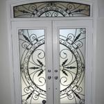 WROUGHT IRON GLASS DOOR INSERTS & STAINED GLASS DOOR INSERTS - AURORA, NEWMARKET, RICHMOND HILL, MARKHAM, OAK RIDGES, UXBRIDGE, STOUFFVILLE, HOLLAND LANDING, SHARON, EAST GWILLIMBURY, TOTTENHAM, ALLISTON, BARRIE, YORK REGION, SALES & INSTALLATION. SHOWROOM IN NEWMARKET.