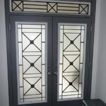 DECORATIVE STAINED GLASS DOOR INSERTS - WROUGHT IRON GLASS DOOR INSERTS - STAINED GLASS DOOR INSERTS - NEWMARKET, AURORA, EAST GWILLIMBURY, SHARON, QUEENSVILE, MOUNT ALBERT, INNISFIL, GEORGINA, KING CITY, MARKHAM, RICHMOND HILL, VAUGHAN, STOUFFVILLE, SUTTON, ORILLIA, TOTTENHAM, SCHOMBERG, NOBELTON