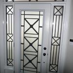 WROUGHT IRON GLASS DOOR INSERTS - STAINED GLASS DOOR INSERTS - NEWMARKET, AURORA, EAST GWILLIMBURY, SHARON, QUEENSVILE, MOUNT ALBERT, INNISFIL, GEORGINA, KING CITY, MARKHAM, RICHMOND HILL, VAUGHAN, STOUFFVILLE, SUTTON, ALLISTON, BRADFORD, BARRIE, ORILLIA, TOTTENHAM, SCHOMBERG, NOBELTON, BOLTON