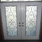 WROUGHT IRON GLASS DOOR INSERTS - STAINED GLASS DOOR INSERTS - NEWMARKET, AURORA, EAST GWILLIMBURY, SHARON, QUEENSVILE, MOUNT ALBERT, INNISFIL, GEORGINA, KING CITY, MARKHAM, RICHMOND HILL, VAUGHAN, STOUFFVILLE, SUTTON, ALLISTON, BRADFORD, BARRIE, ORILLIA, TOTTENHAM, SCHOMBERG, NOBELTON, BOLTON