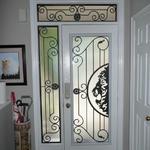 WROUGHT IRON GLASS DOOR INSERTS - STAINED GLASS DOOR INSERTS - NEWMARKET, AURORA, EAST GWILLIMBURY, SHARON, QUEENSVILE, MOUNT ALBERT, INNISFIL, GEORGINA, KING CITY, MARKHAM, RICHMOND HILL, VAUGHAN, STOUFFVILLE, SUTTON, ALLISTON, BRADFORD, BARRIE, ORILLIA, TOTTENHAM, SCHOMBERG, NOBELTON, BOLTON