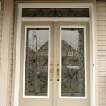 WROUGHT IRON GLASS DOOR INSERTS - STAINED GLASS DOOR INSERTS - NEWMARKET, AURORA, EAST GWILLIMBURY, SHARON, QUEENSVILE, MOUNT ALBERT, INNISFIL, GEORGINA, KING CITY, MARKHAM, RICHMOND HILL, VAUGHAN, STOUFFVILLE, SUTTON, ALLISTON, BRADFORD, BARRIE, ORILLIA, TOTTENHAM, SCHOMBERG, NOBELTON, BOLTON