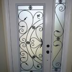 WROUGHT IRON GLASS DOOR INSERTS - STAINED GLASS DOOR INSERTS - NEWMARKET, AURORA, EAST GWILLIMBURY, SHARON, QUEENSVILE, MOUNT ALBERT, INNISFIL, GEORGINA, KING CITY, MARKHAM, RICHMOND HILL, VAUGHAN, STOUFFVILLE, SUTTON, ALLISTON, BRADFORD, BARRIE, ORILLIA, TOTTENHAM, SCHOMBERG, NOBELTON, BOLTON