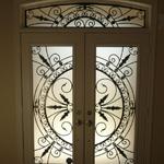 WROUGHT IRON GLASS DOOR INSERTS - STAINED GLASS DOOR INSERTS - NEWMARKET, AURORA, EAST GWILLIMBURY, SHARON, QUEENSVILE, MOUNT ALBERT, INNISFIL, GEORGINA, KING CITY, MARKHAM, RICHMOND HILL, VAUGHAN, STOUFFVILLE, SUTTON, ALLISTON, BRADFORD, BARRIE, ORILLIA, TOTTENHAM, SCHOMBERG, NOBELTON, BOLTON