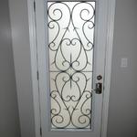 WROUGHT IRON GLASS DOOR INSERTS - STAINED GLASS DOOR INSERTS - NEWMARKET, AURORA, EAST GWILLIMBURY, SHARON, QUEENSVILE, MOUNT ALBERT, INNISFIL, GEORGINA, KING CITY, MARKHAM, RICHMOND HILL, VAUGHAN, STOUFFVILLE, SUTTON, ALLISTON, BRADFORD, BARRIE, ORILLIA, TOTTENHAM, SCHOMBERG, NOBELTON, BOLTON