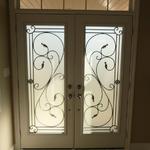 WROUGHT IRON GLASS DOOR INSERTS - STAINED GLASS DOOR INSERTS - NEWMARKET, AURORA, EAST GWILLIMBURY, SHARON, QUEENSVILE, MOUNT ALBERT, INNISFIL, GEORGINA, KING CITY, MARKHAM, RICHMOND HILL, VAUGHAN, STOUFFVILLE, SUTTON, ALLISTON, BRADFORD, BARRIE, ORILLIA, TOTTENHAM, SCHOMBERG, NOBELTON, BOLTON