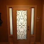 WROUGHT IRON GLASS DOOR INSERTS - STAINED GLASS DOOR INSERTS - NEWMARKET, AURORA, EAST GWILLIMBURY, SHARON, QUEENSVILE, MOUNT ALBERT, INNISFIL, GEORGINA, KING CITY, MARKHAM, RICHMOND HILL, VAUGHAN, STOUFFVILLE, SUTTON, ALLISTON, BRADFORD, BARRIE, ORILLIA, TOTTENHAM, SCHOMBERG, NOBELTON, BOLTON