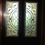 WROUGHT IRON GLASS DOOR INSERTS & STAINED GLASS DOOR INSERTS - AURORA, NEWMARKET, RICHMOND HILL, MARKHAM, OAK RIDGES, UXBRIDGE, STOUFFVILLE, HOLLAND LANDING, SHARON, EAST GWILLIMBURY, TOTTENHAM, ALLISTON, BARRIE, YORK REGION, SALES & INSTALLATION. SHOWROOM IN NEWMARKET.