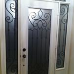 WROUGHT IRON GLASS DOOR INSERTS & STAINED GLASS DOOR INSERTS - AURORA, NEWMARKET, RICHMOND HILL, MARKHAM, OAK RIDGES, UXBRIDGE, STOUFFVILLE, HOLLAND LANDING, SHARON, EAST GWILLIMBURY, TOTTENHAM, ALLISTON, BARRIE, YORK REGION, SALES & INSTALLATION. SHOWROOM IN NEWMARKET.