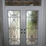 WROUGHT IRON GLASS DOOR INSERTS - NEWMARKET,  KING CITY, MARKHAM, RICHMOND HILL, VAUGHAN, STOUFFVILLE,  ORILLIA, SCHOMBERG, NOBELTON, BOLTON, ORANGEVILLE, MAPLE