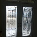 WROUGHT IRON GLASS DOOR INSERTS & STAINED GLASS DOOR INSERTS - AURORA, NEWMARKET, RICHMOND HILL, MARKHAM, OAK RIDGES, UXBRIDGE, STOUFFVILLE, HOLLAND LANDING, SHARON, EAST GWILLIMBURY, TOTTENHAM, ALLISTON, BARRIE, YORK REGION, SALES & INSTALLATION. SHOWROOM IN NEWMARKET.