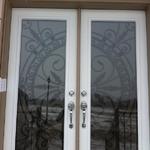 WROUGHT IRON GLASS DOOR INSERTS & STAINED GLASS DOOR INSERTS - AURORA, NEWMARKET, RICHMOND HILL, MARKHAM, OAK RIDGES, UXBRIDGE, STOUFFVILLE, HOLLAND LANDING, SHARON, EAST GWILLIMBURY, TOTTENHAM, ALLISTON, BARRIE, YORK REGION, SALES & INSTALLATION. SHOWROOM IN NEWMARKET.