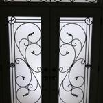 WROUGHT IRON GLASS DOOR INSERTS & STAINED GLASS DOOR INSERTS - AURORA, NEWMARKET, RICHMOND HILL, MARKHAM, OAK RIDGES, UXBRIDGE, STOUFFVILLE, HOLLAND LANDING, SHARON, EAST GWILLIMBURY, TOTTENHAM, ALLISTON, BARRIE, YORK REGION, SALES & INSTALLATION. SHOWROOM IN NEWMARKET.