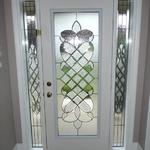 WROUGHT IRON GLASS DOOR INSERTS - DECORATIVE STAINED GLASS DOOR PANELS - NEWMARKET, AURORA, EAST GWILLIMBURY, BOLTON, ORANGEVILLE, MAPLE, CONCORD